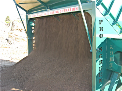 OMH ProScreen soil screener PVG-96 from back
