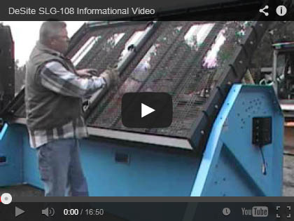 Click here to watch the SLG-108 screening rocks and dirt.